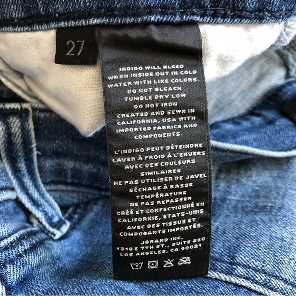 J Brand Alana Fix Up Destruct Size 27 Ankle Medium Blue - Picture 15 of 15